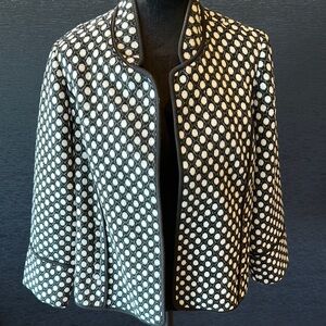 Chico’s Women's Black and White Polka Dot Jacket